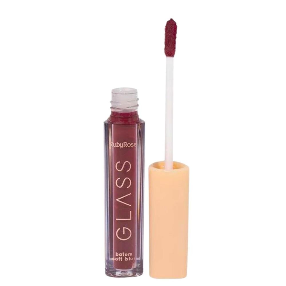 Batom Líquido Soft Blur Ruby Rose Glass Bg05 3,3ml Bg05 3