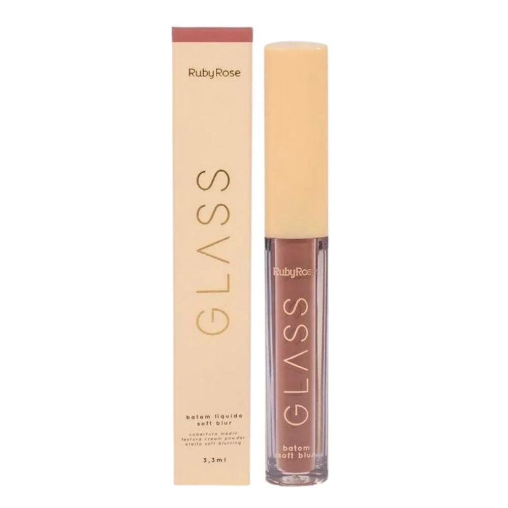 Batom Líquido Soft Blur Ruby Rose Glass Bg06 3,3ml Bg06 1