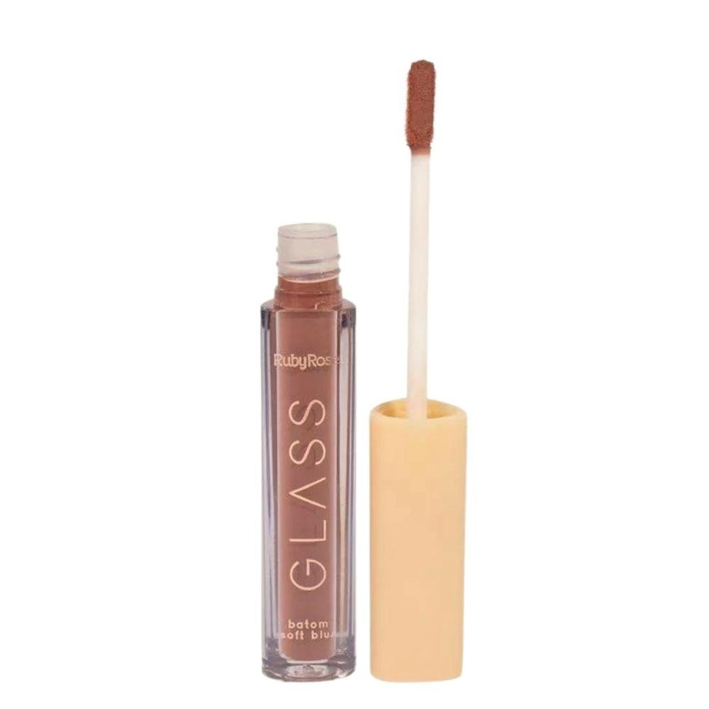 Batom Líquido Soft Blur Ruby Rose Glass Bg06 3,3ml Bg06 3