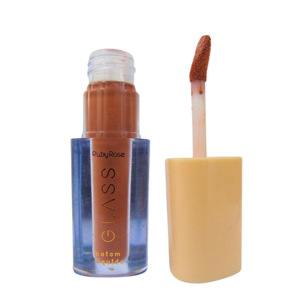Batom Líquido Velvety Ruby Rose Glass Bg01 3,5ml Bg01 3