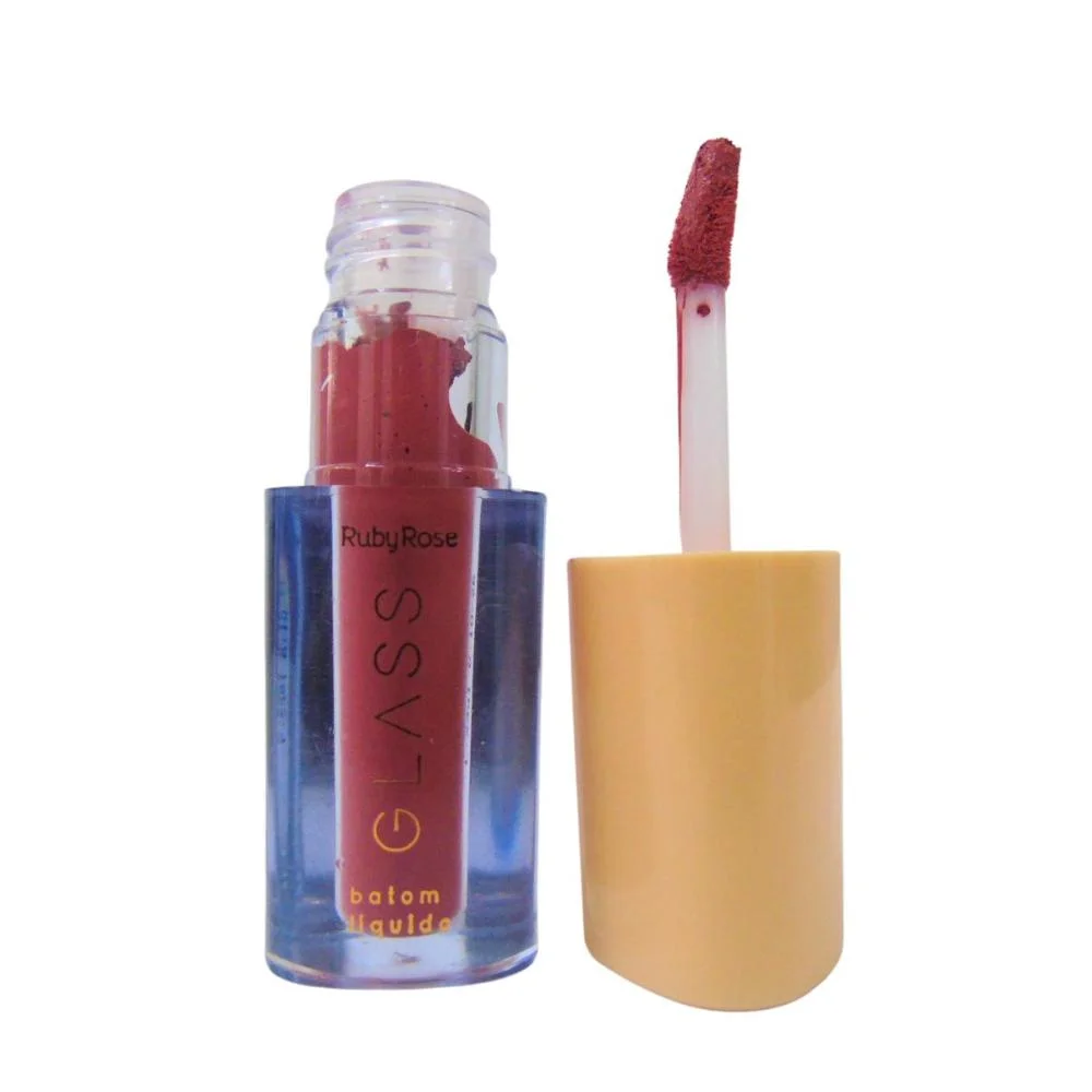 Batom Líquido Velvety Ruby Rose Glass Bg03 3,5ml Bg03 3
