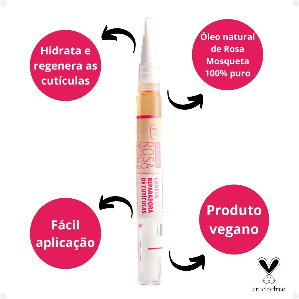 Caneta Reparadora de Cutícula Epilê Rosa Mosqueta 2ml 2ml 2
