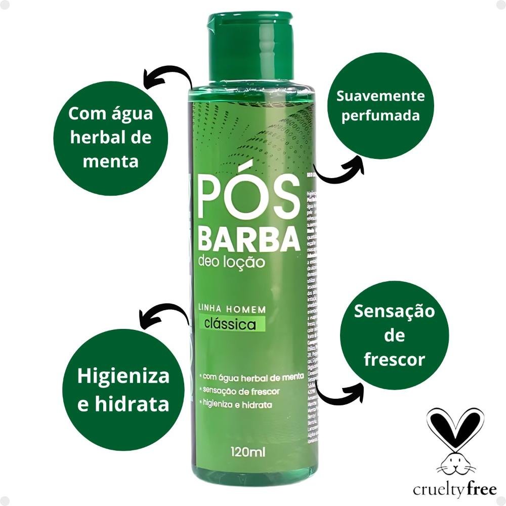 Deo Loção Beira Alta Pós Barba Homem Clássica 120ml 120ml 2