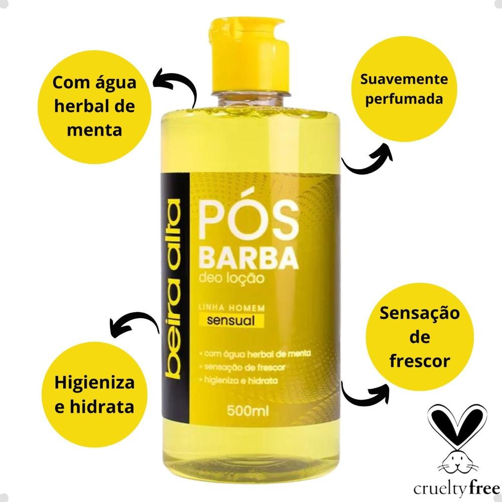 Deo Loção Beira Alta Pós Barba Homem Seduction 500ml 500ml 6