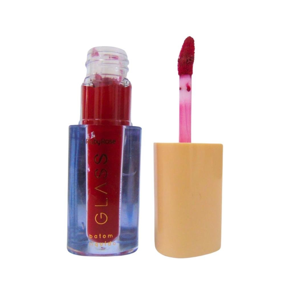 Batom Líquido Velvety Ruby Rose Glass Bg04 3,5ml Bg04 3