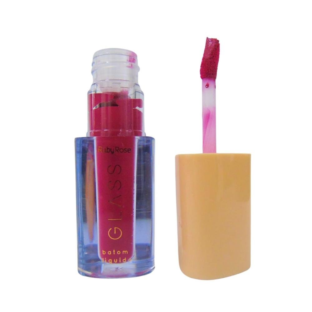 Batom Líquido Velvety Ruby Rose Glass Bg07 3,5ml Bg07 3