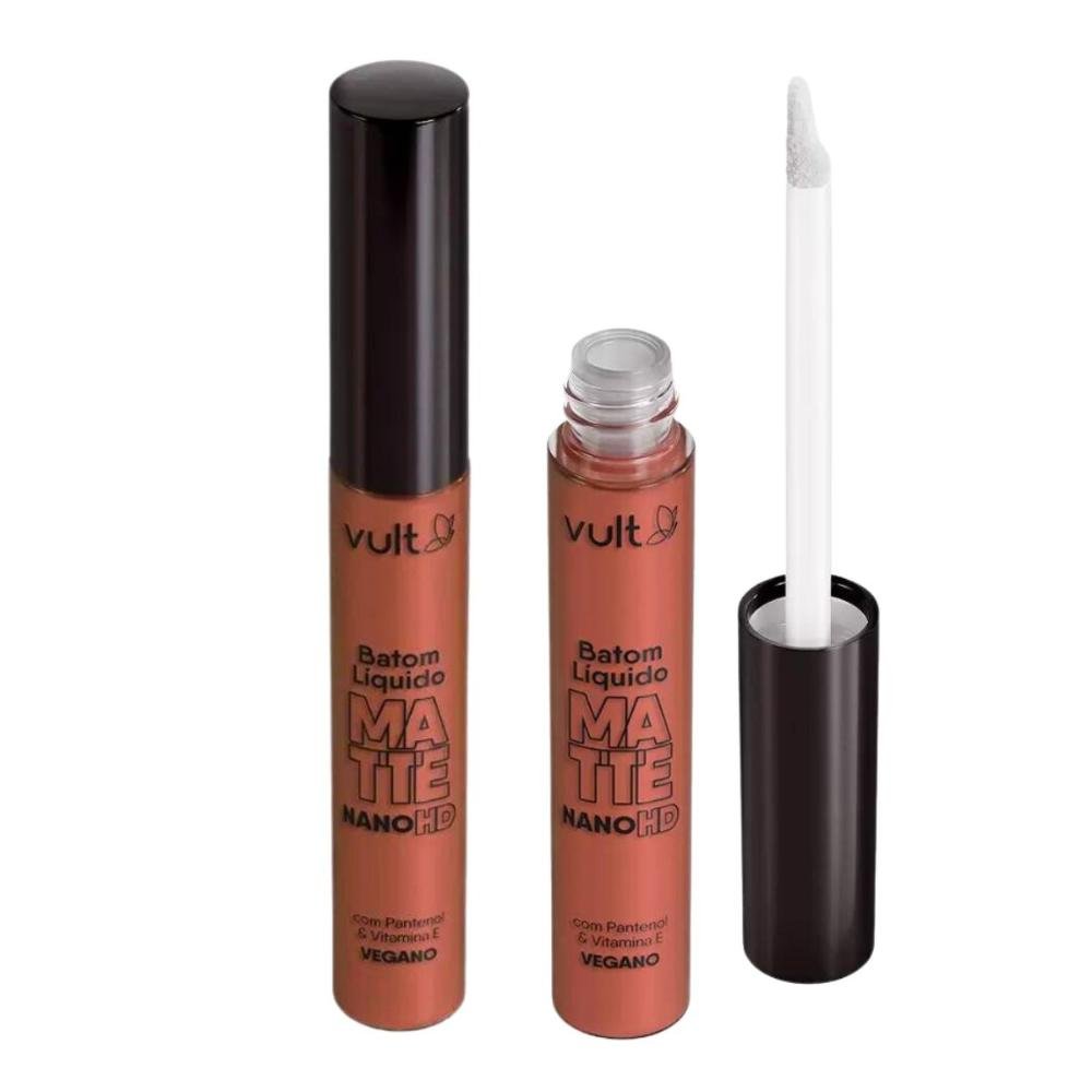 Batom Líquido Vult Matte Real Color Castanho Claro 5ml Castanho Claro 1