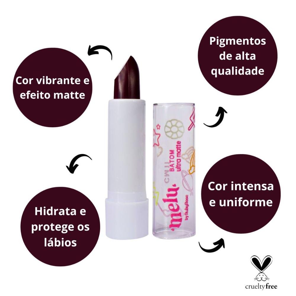 Batom Ultra Matte Melu By Ruby Rose Cm11 3,8g Cm11 2