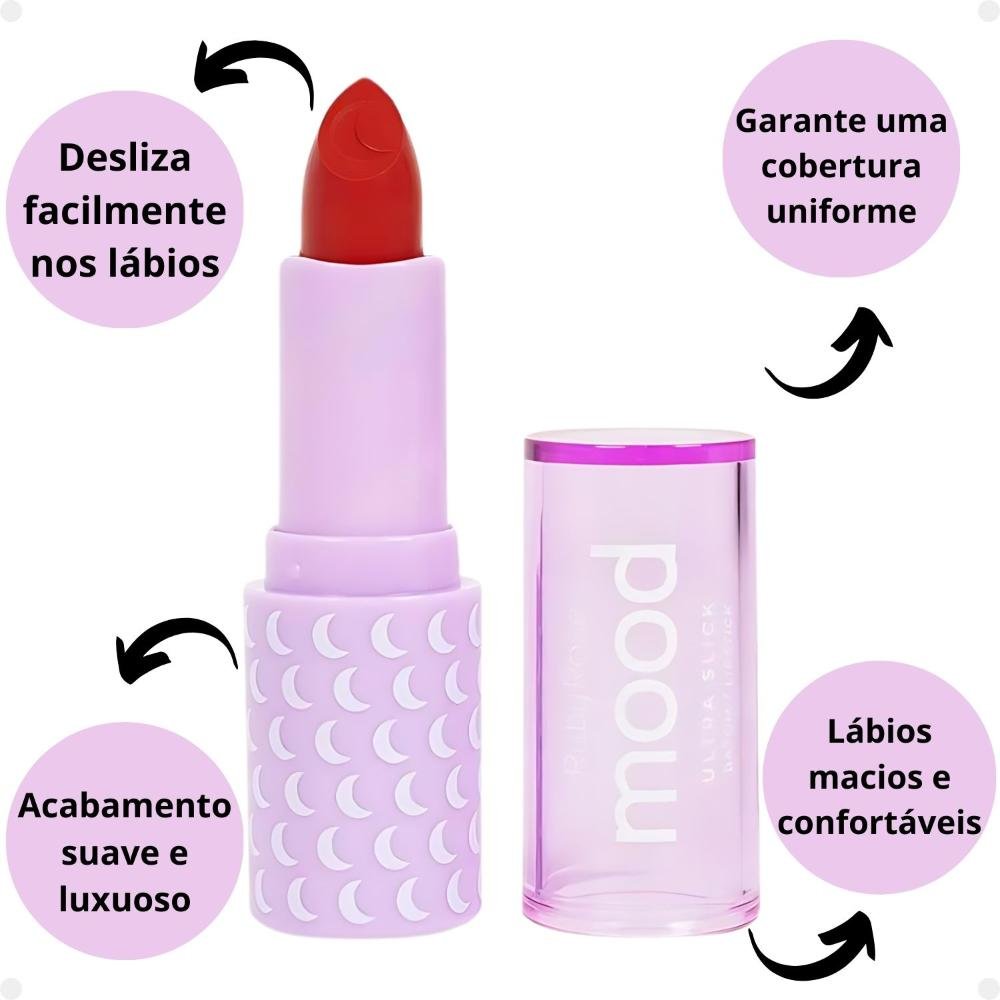 Batom Ultra Slick Ruby Rose Mood Mean Hb-7001-2 Mean 2