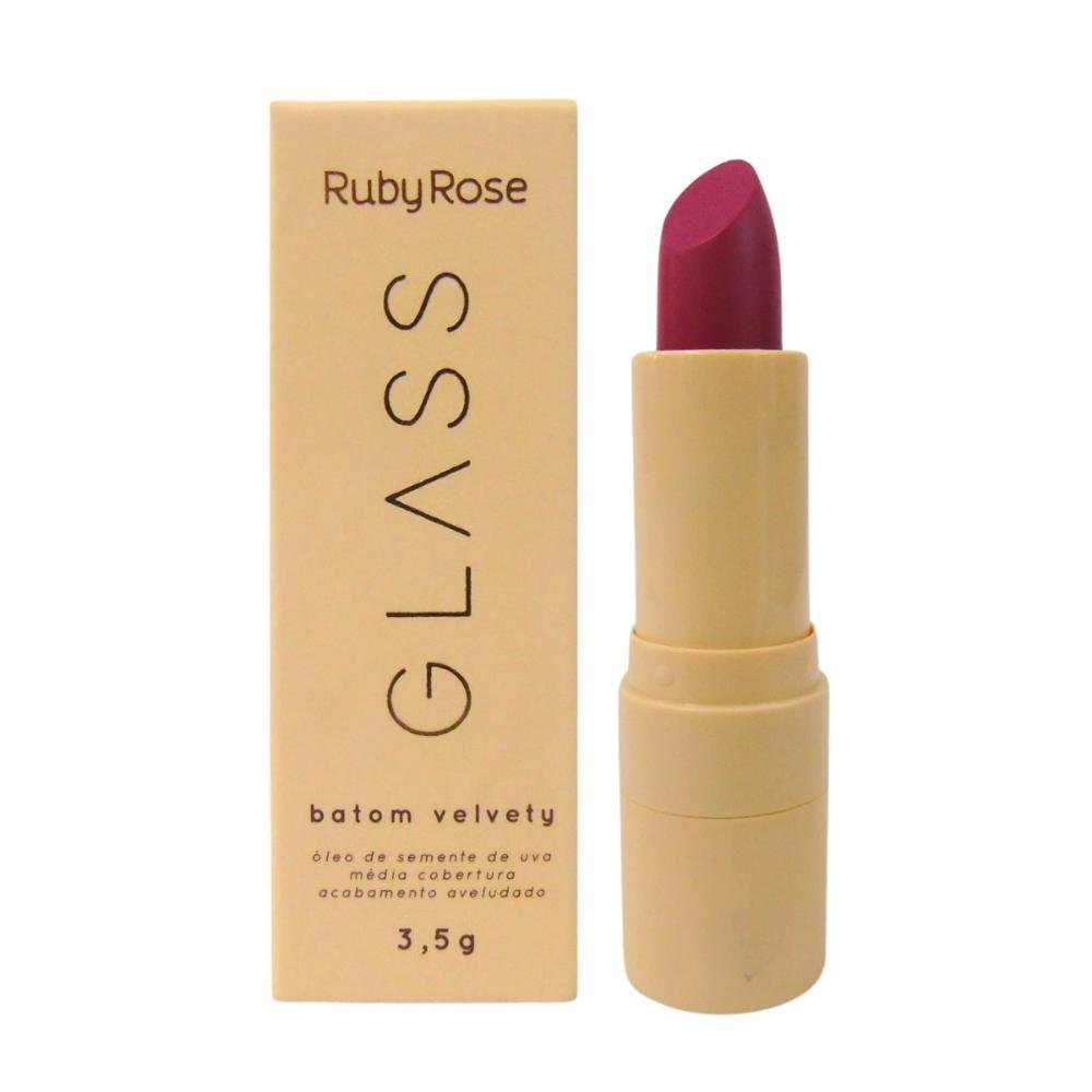 Batom Velvety Ruby Rose Glass Bg07 3,5g Bg07 1
