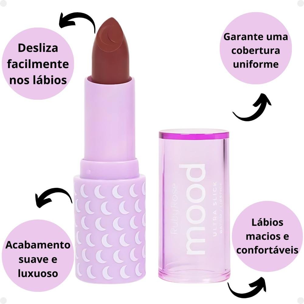 Batom Ultra Slick Ruby Rose Mood Mysterious Hb-7001-5 Mysterious 2