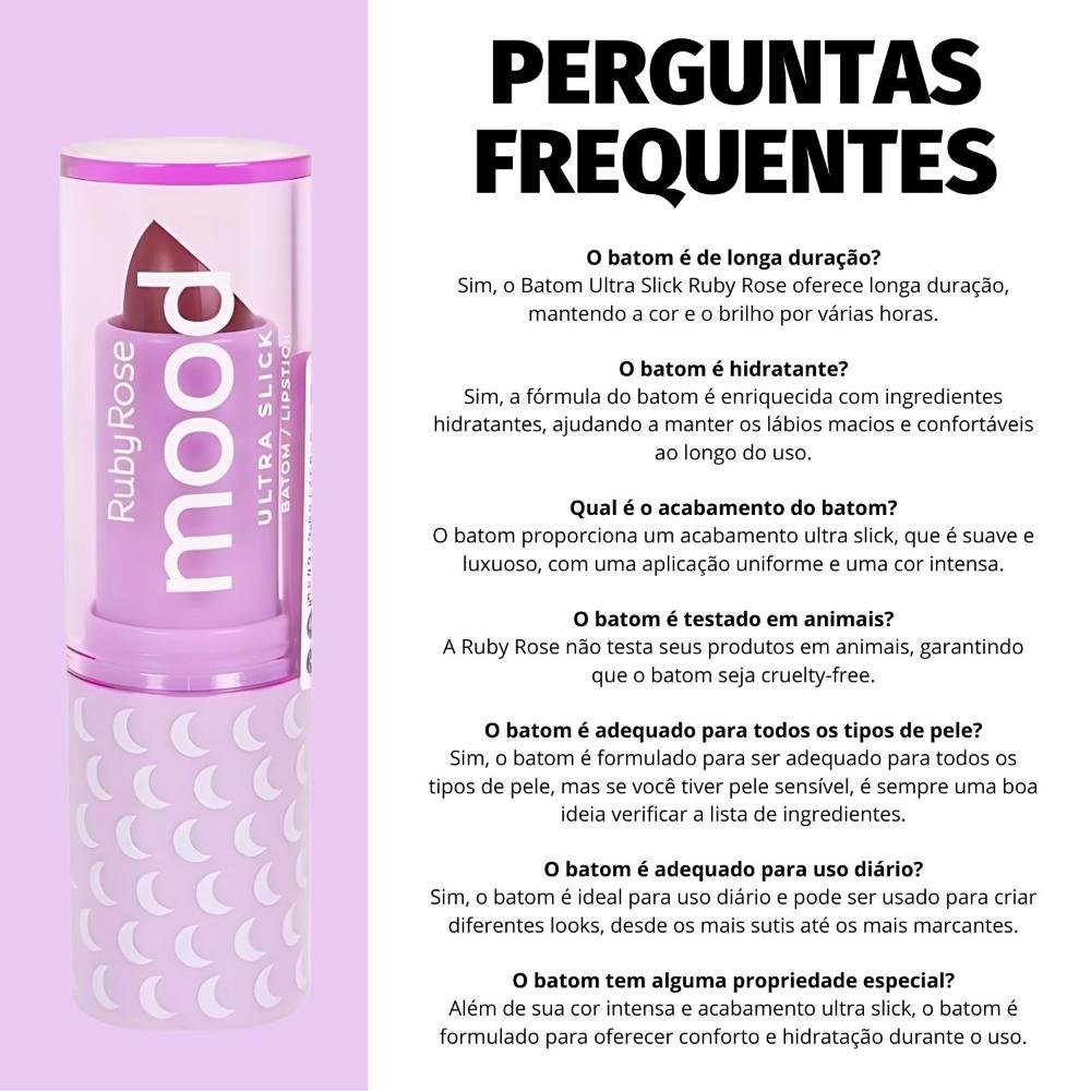 Batom Ultra Slick Ruby Rose Mood Mysterious Hb-7001-5 Mysterious 7