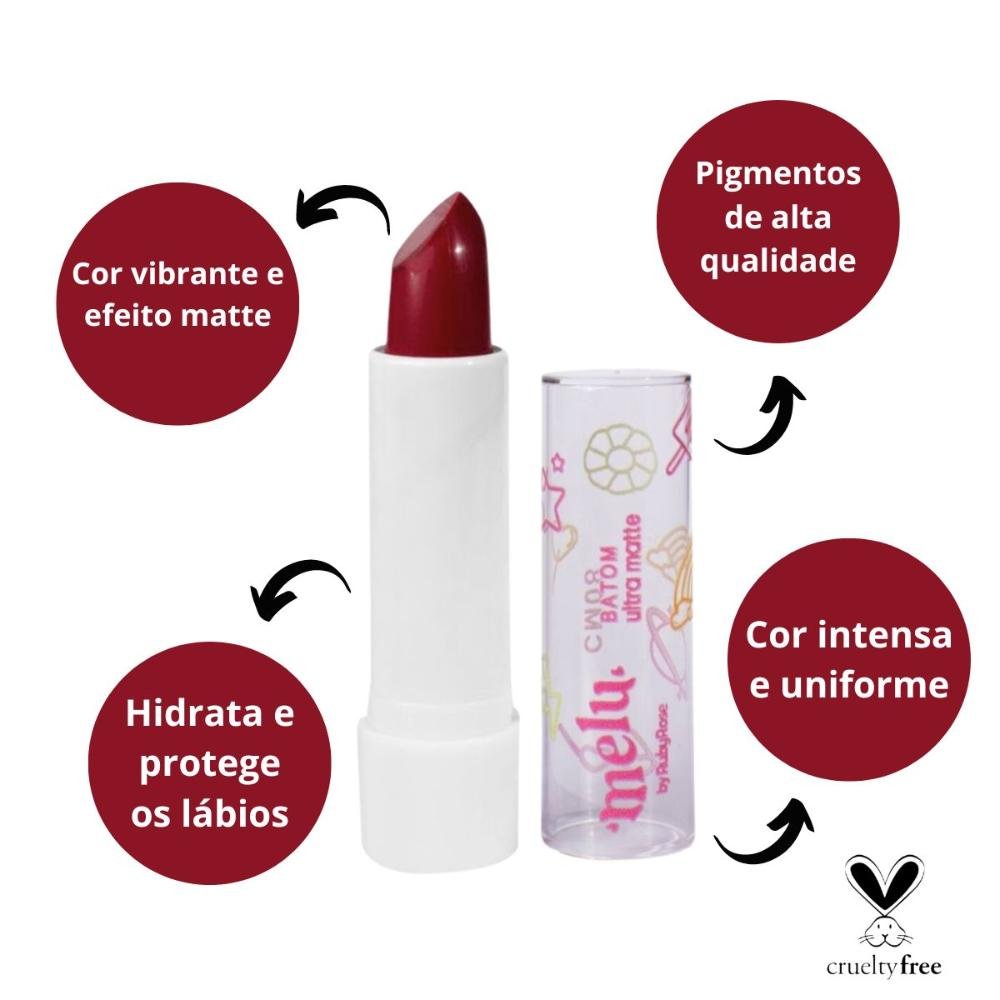 Batom Ultra Matte Melu By Ruby Rose Cm200 3,8g Cm200 2