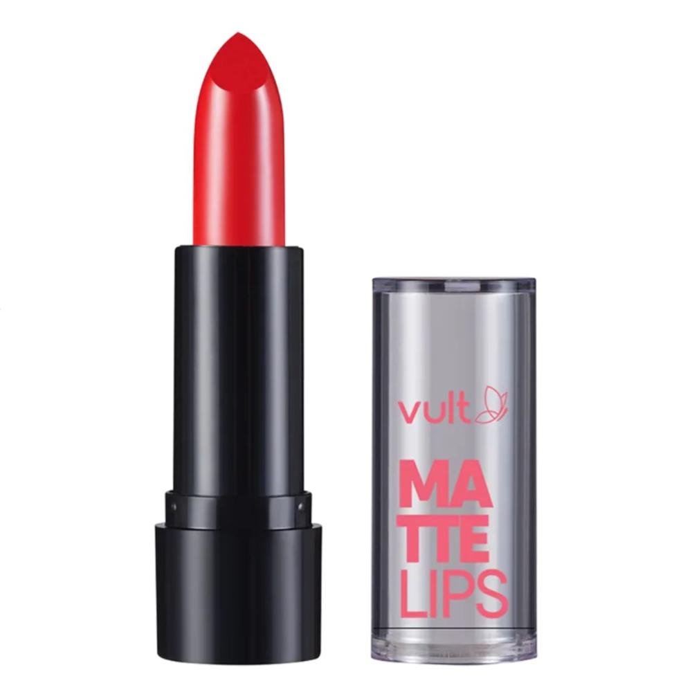 Batom Vult Matte Lips Vermelho Real 3,8g Vermelho Real 1