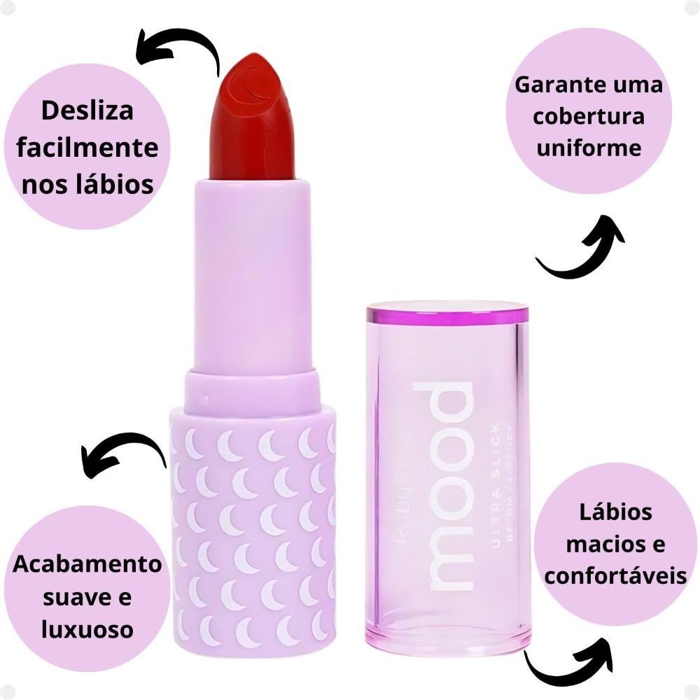 Batom Ultra Slick Ruby Rose Mood Showy Hb-7001-4 Showy 2