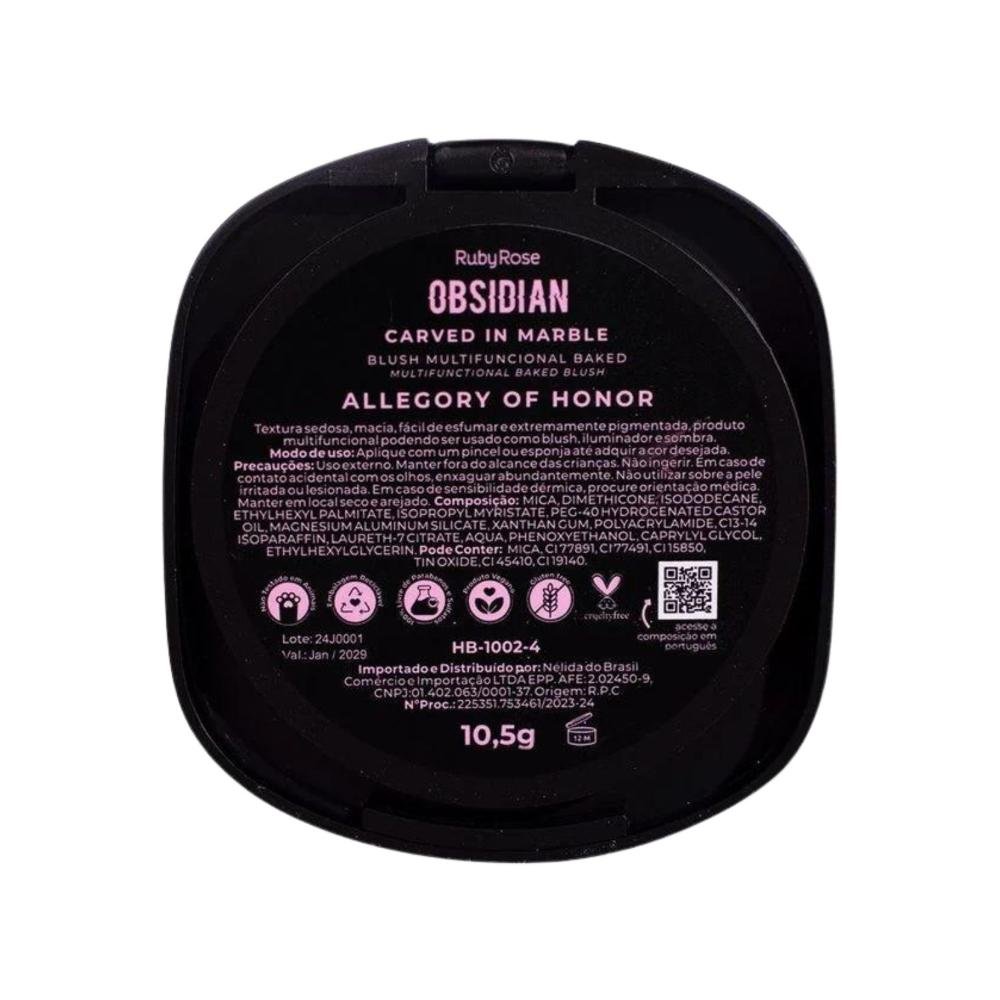 Blush Multifuncional Ruby Rose Obsidian Carved In Marble Allegory Of Honor Hb-1002-4 In Marble Allegory Of Honer 6