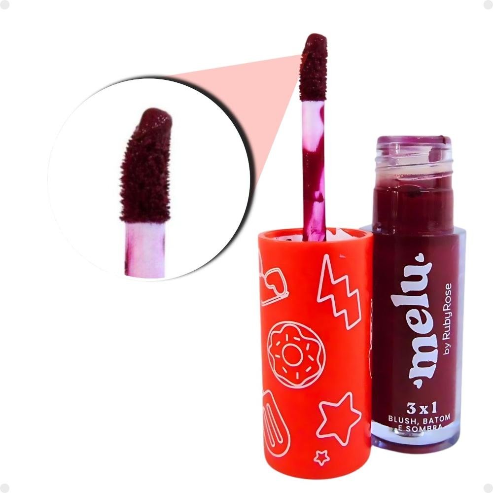 Blush, Batom e Sombra 3x1 Melu By Ruby Rose Midnight Love 04 Midnight Love 04 3