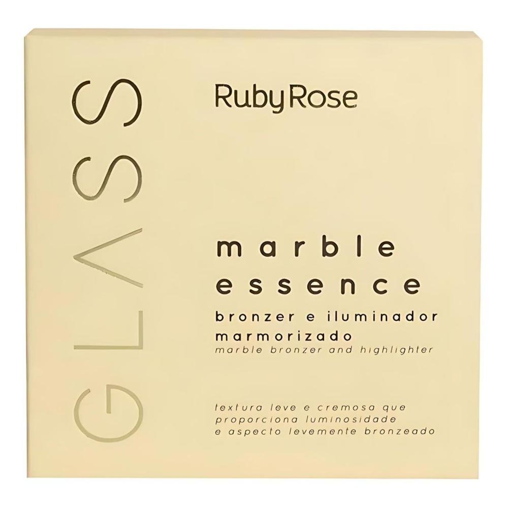 Bronzer e Iluminador Marmorizado Ruby Rose Glass Marble Essence Royalty Mb02 Hb-f1605-2 Royalty 6