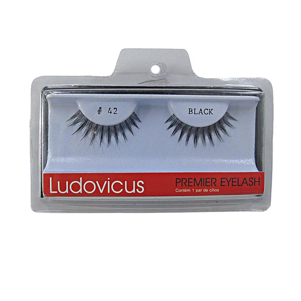 Cilios Postiços Ludovicus Premier Eyelash 42 Black Preto 1