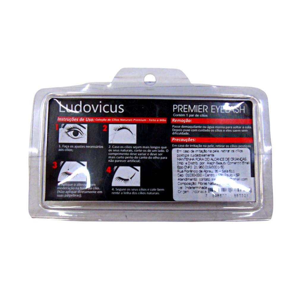Cilios Postiços Ludovicus Premier Eyelash 49 Black Preto 4
