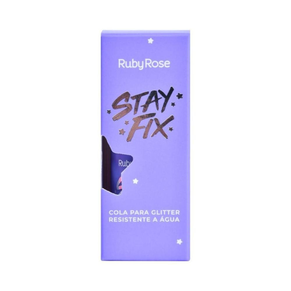 Cola Para Glitter Ruby Rose Stay Fix Resistente À Água 10ml 10ml 4