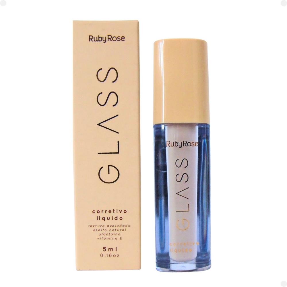 Corretivo Líquido Ruby Rose Glass Gcf10 5ml Gcf10 1