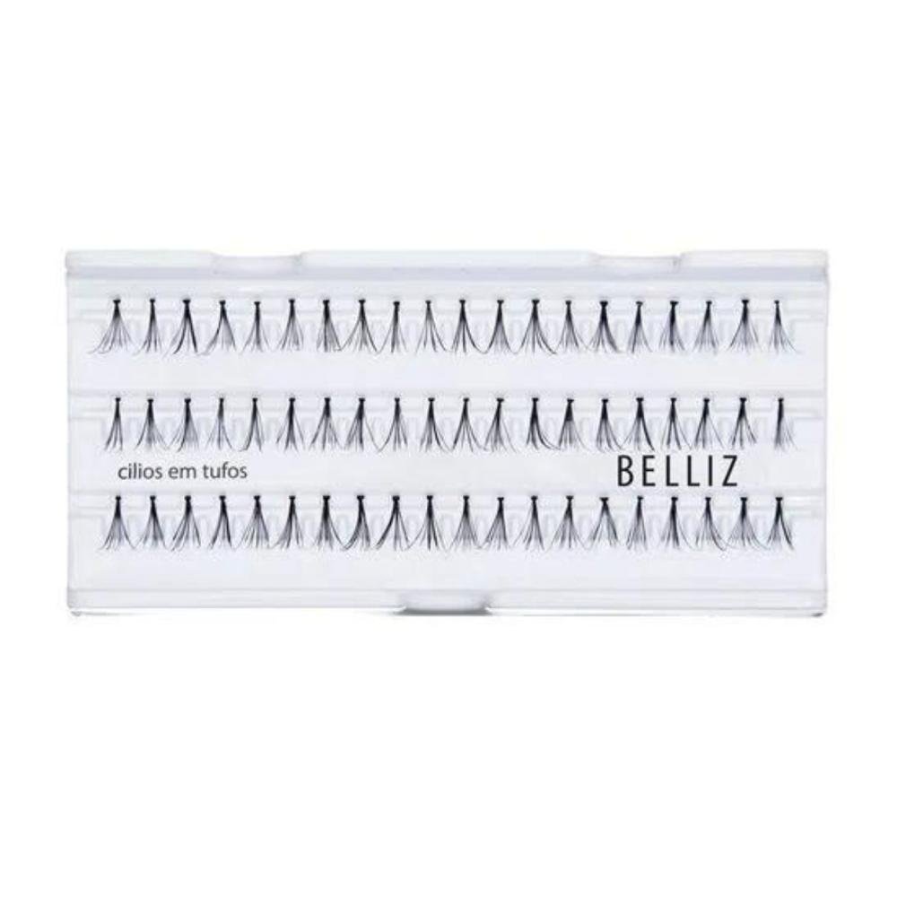Cílios em Tufos Belliz Volume 1 Médio Cód2661 Preto 3