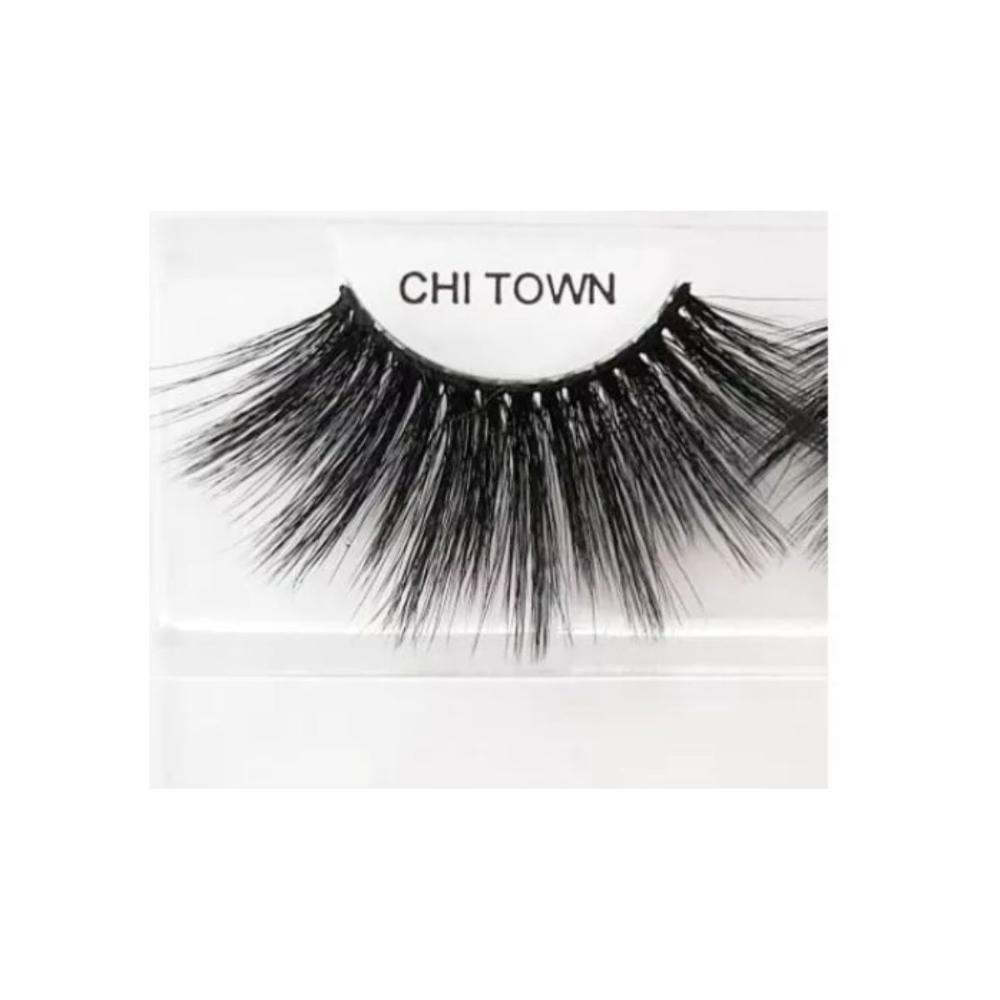 Cílios Postiços 8d Ludovicus Faux Mink Chi Town Cougar Preto 4