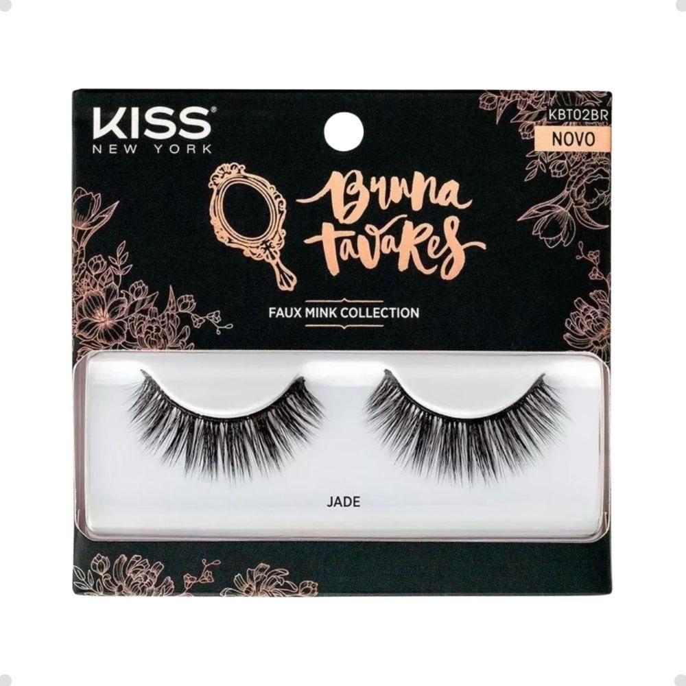 Cílios Postiços Bruna Tavares Kiss Ny Minx Effect Design Jade Ref.kbt02br Preto 6