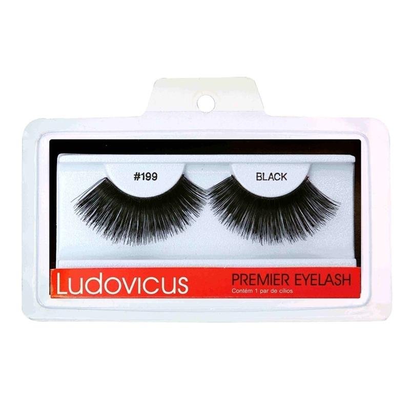 Cílios Postiços Ludovicus Premier Eyelash 199 Black Preto 1