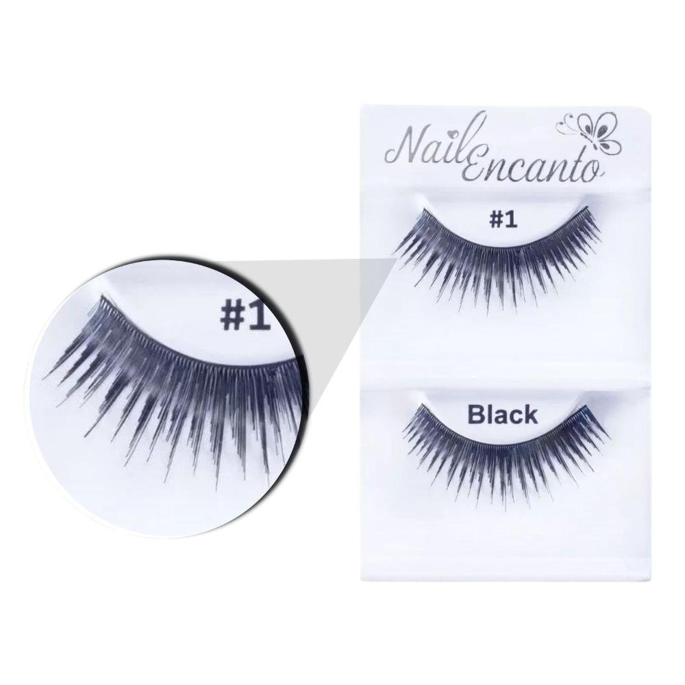 Cílios Postiços Nail Encanto Black #1 Ne302 Preto 3