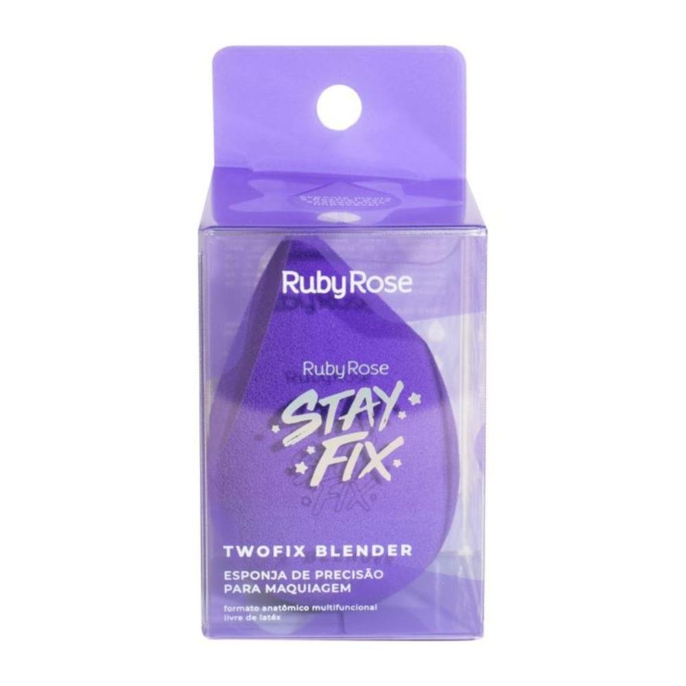 Esponja de Precisão Ruby Rose Stay Fix Twofix Blender ÚNICO 5