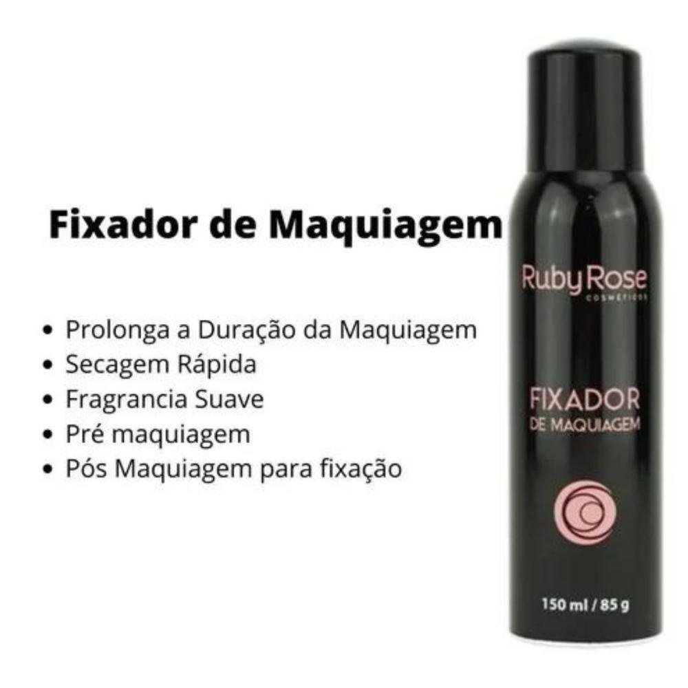 Fixador de Maquiagem Ruby Rose 150ml Hb-312 150ml 3