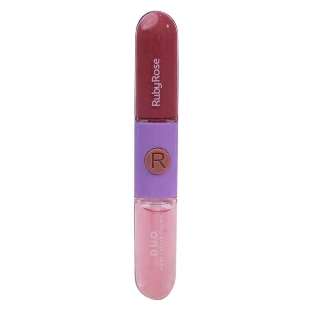 Gloss + Batom Líquido Duo Ruby Rose Ld04 9,6g Ld04 3