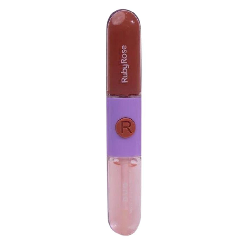 Gloss + Batom Líquido Duo Ruby Rose Ld08 9,6g Ld08 3