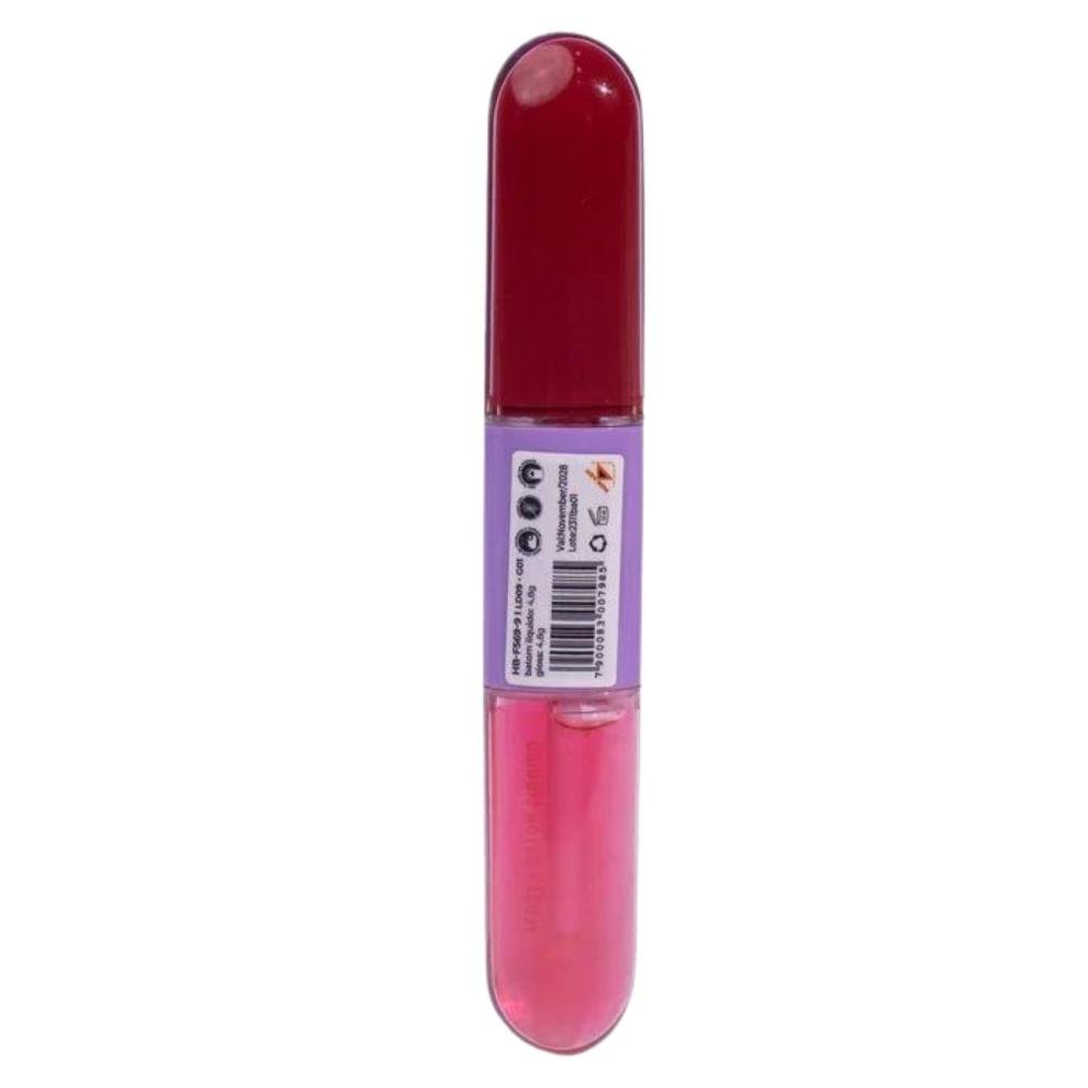Gloss + Batom Líquido Duo Ruby Rose Ld09 9,6g Ld09 4