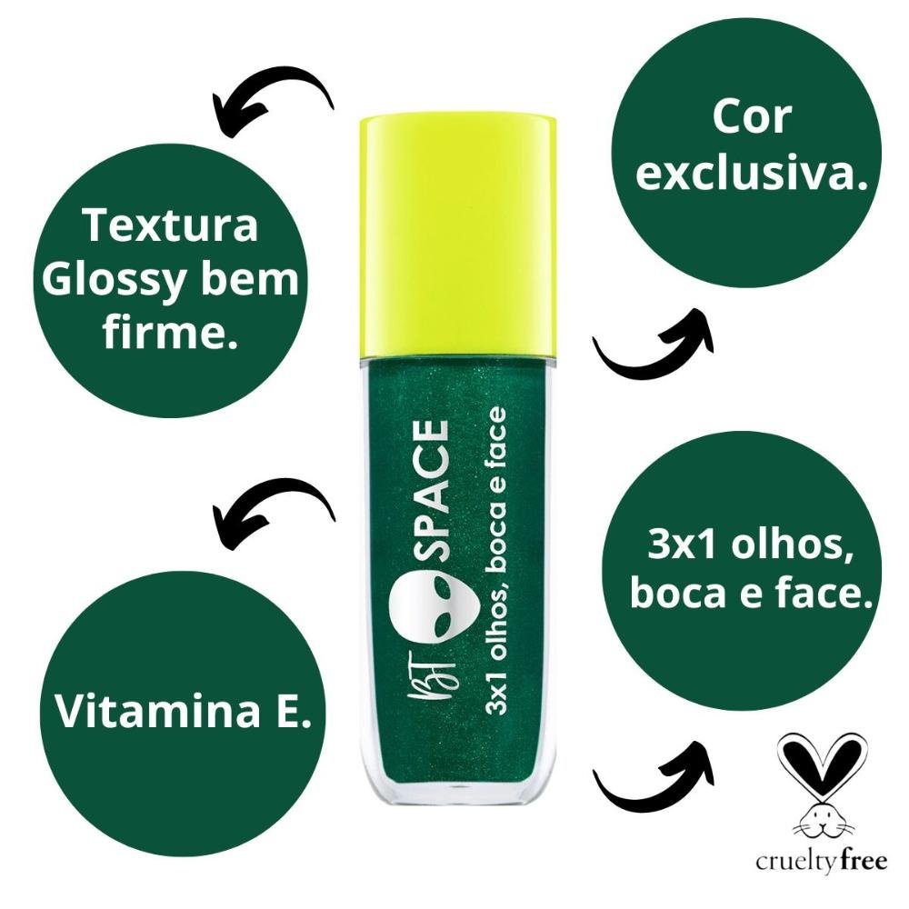 Gloss 3x1 Bruna Tavares Et Space Alien 4ml Alien 2