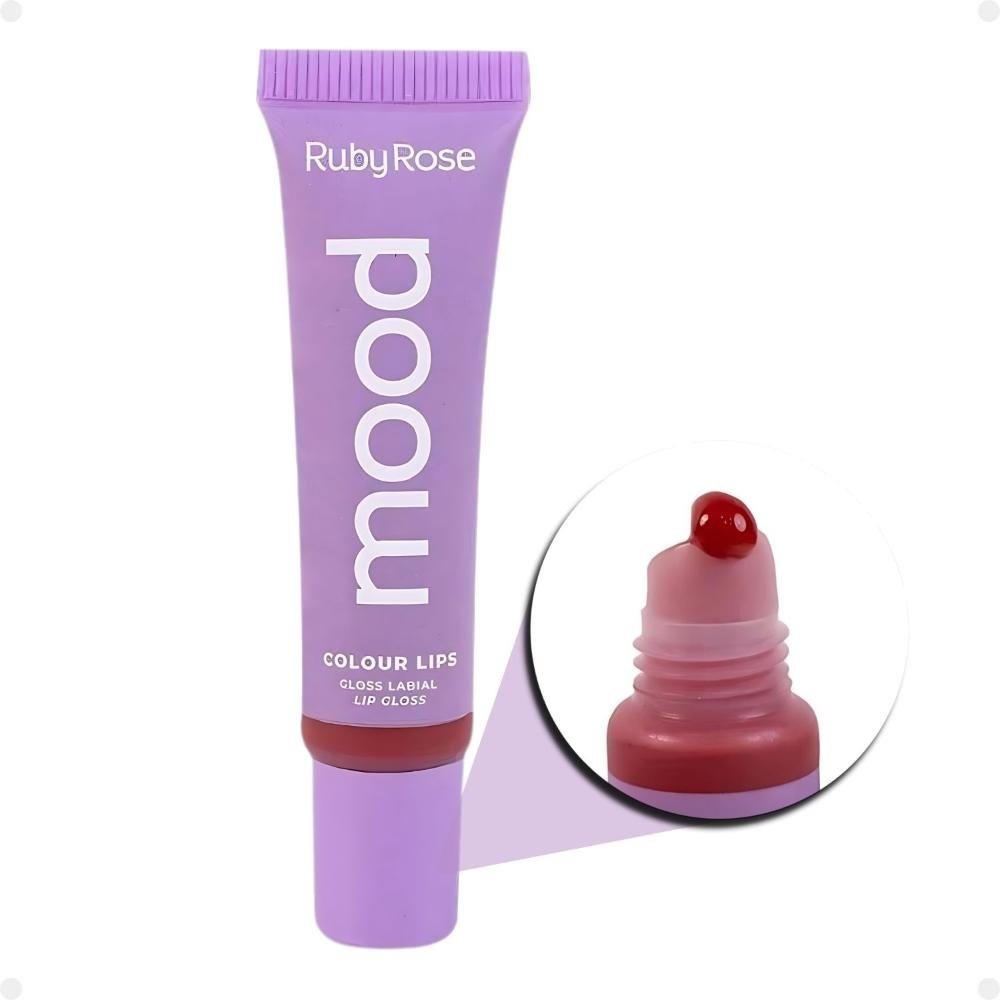 Gloss Labial Ruby Rose Mood Colour Lips Lively Hb-7201-2 Lively 1