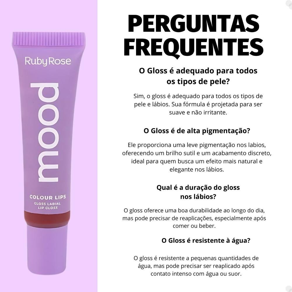 Gloss Labial Ruby Rose Mood Colour Lips Timeless Hb-7201-4 Timeless 7