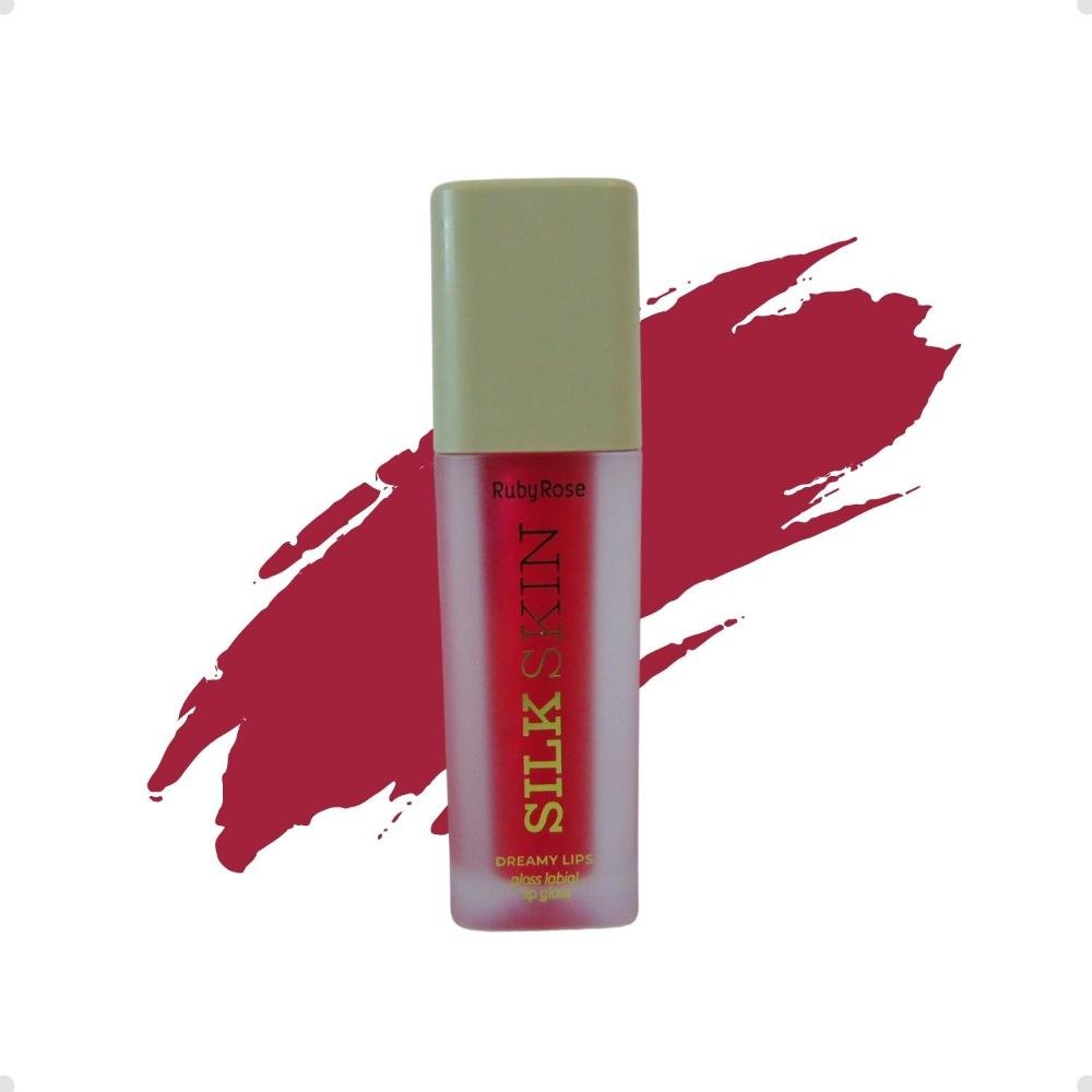 Gloss Labial Ruby Rose Silk Skin Dreamy Lips Red Shimmer 5ml HB-F7200-2 Red Shimmer 1