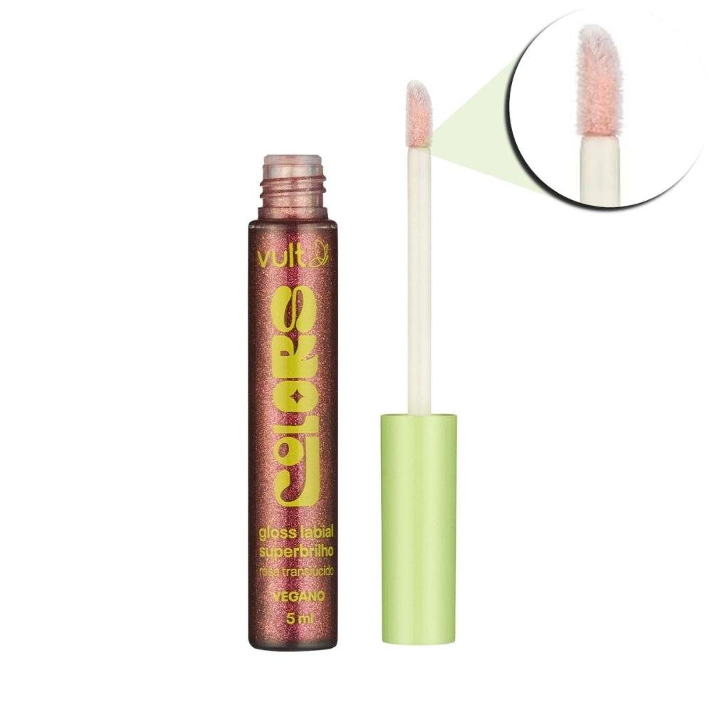 Gloss Labial Vult Colors Super Brilho 5ml Marrom 3