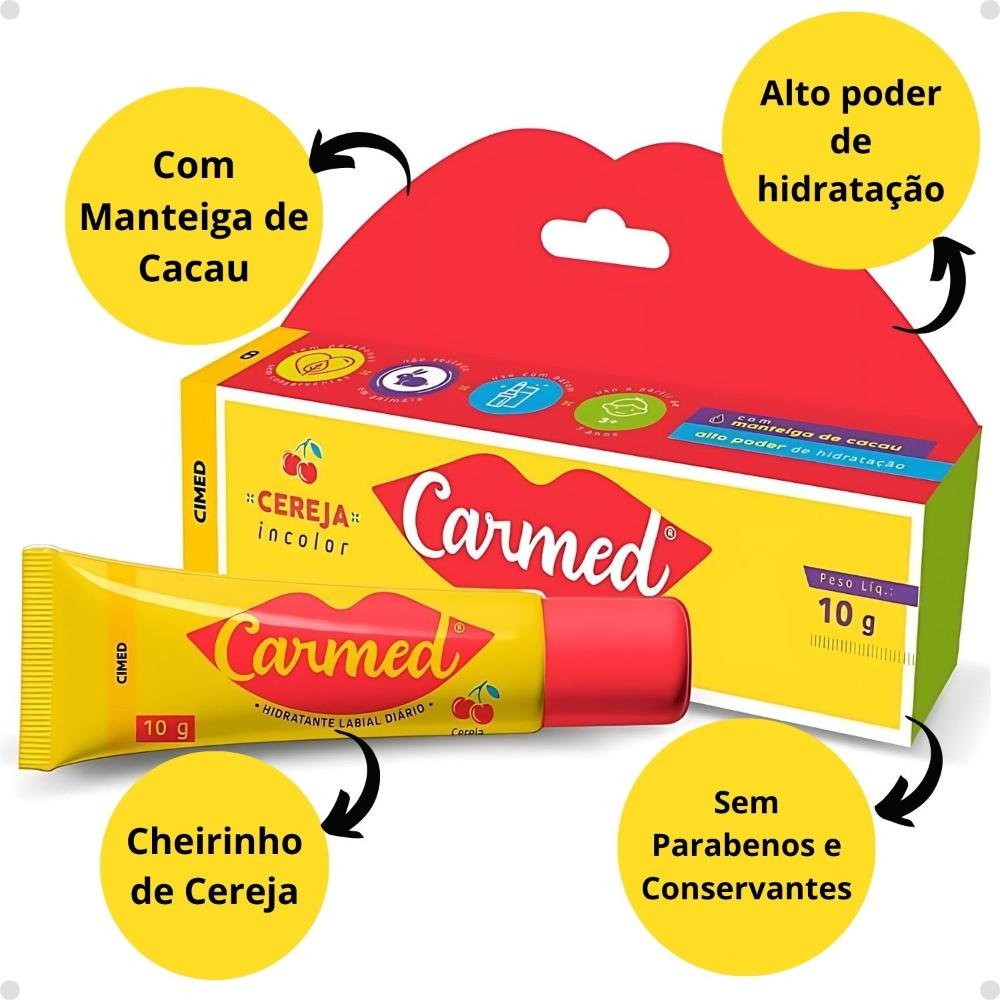 Hidratante Labial Carmed Cereja 10g Cereja 2