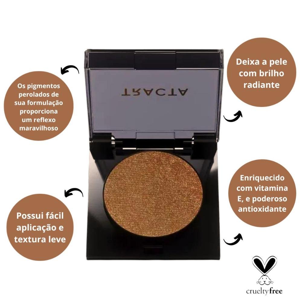 Iluminador Compacto Glowing Tracta Rust 5,5g Rust 2