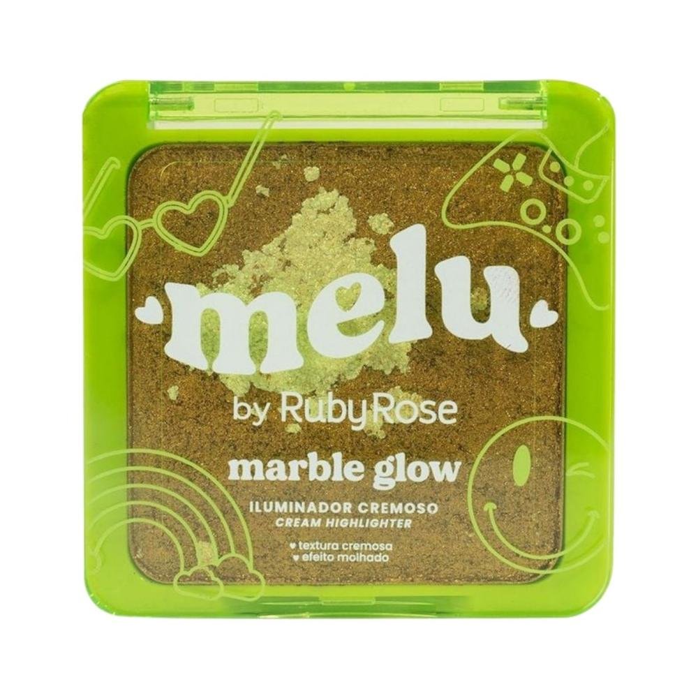 Iluminador Cremoso Melu By Ruby Rose Marble Glow Golden Hour 11g Golden Hour 3