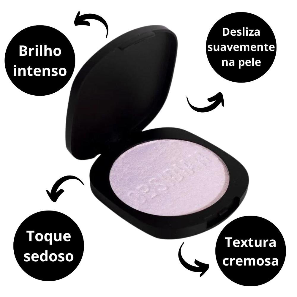 Iluminador e Sombra Cream Ruby Rose Obsidian Mystic Glam Quartz Hb-2600-3 Quartz 2