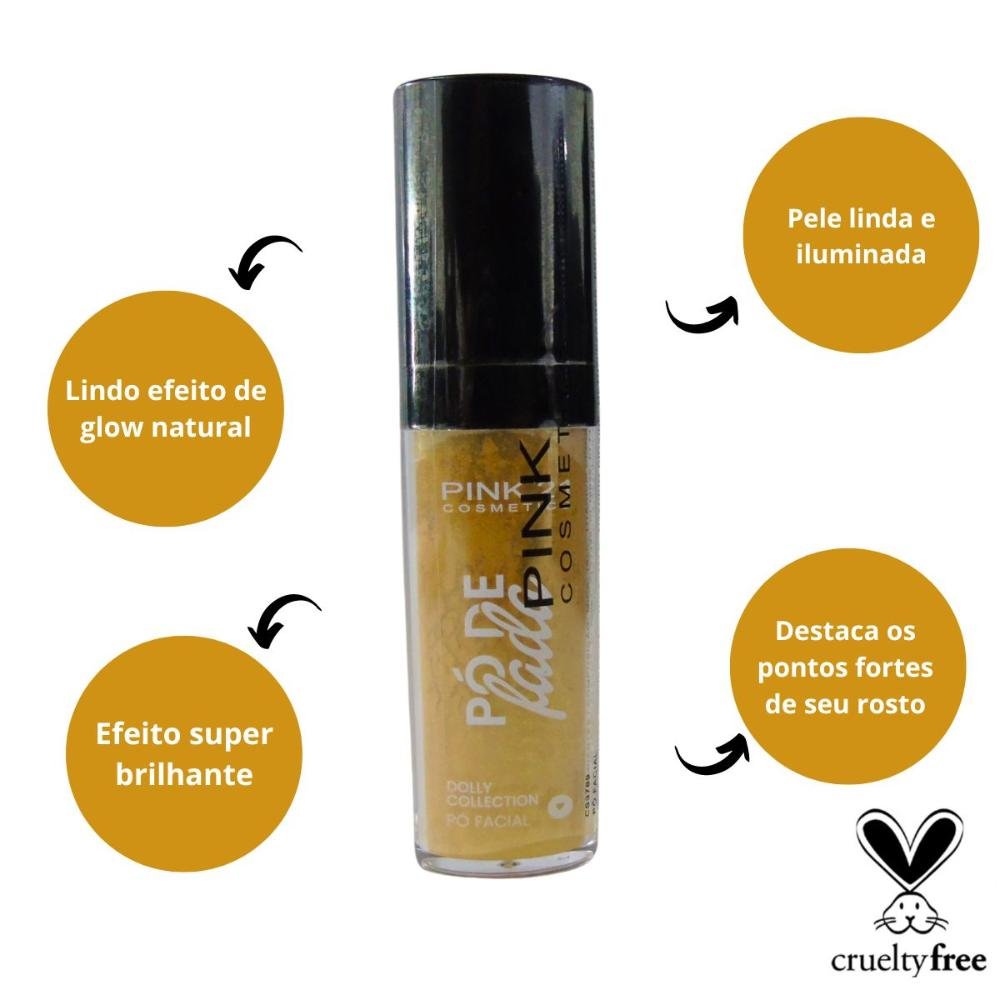 Iluminador Facial Pink 21 Pó de Fada Dolly Cor 2 12g Cor 2 2