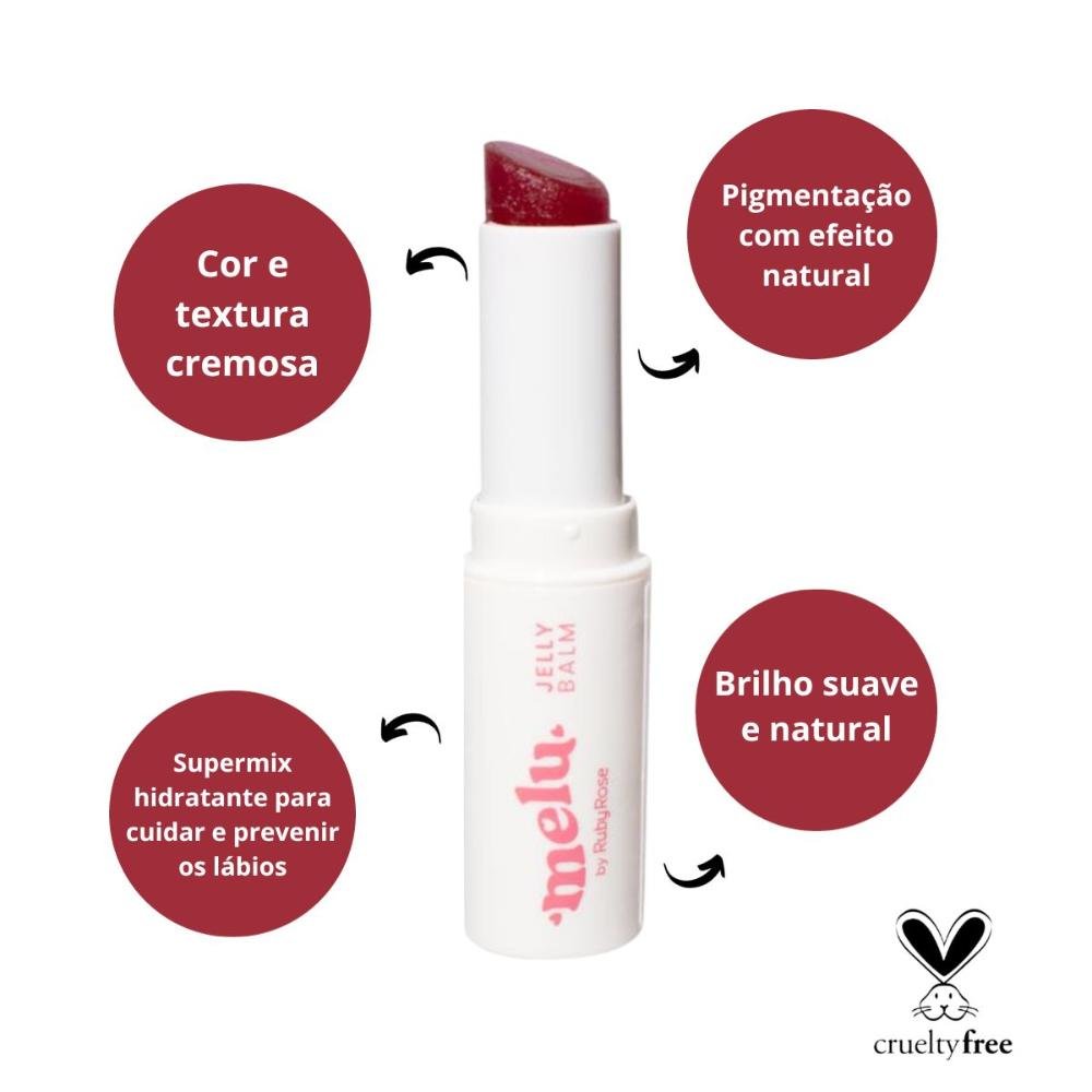 Jelly Balm Melu By Ruby Rose Plum 3,2g Plum 2