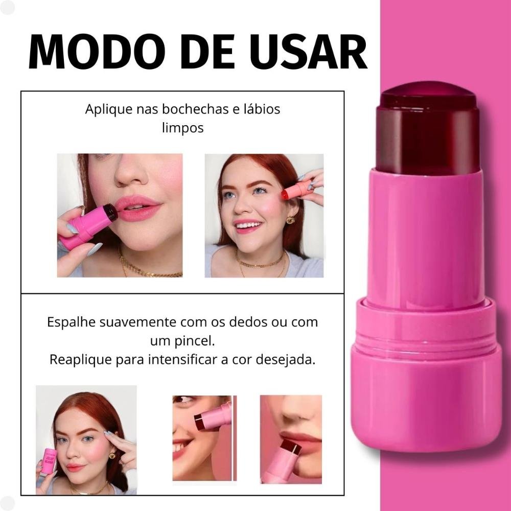 Jelly Blush Sp Colors Realça Lábios e Bochechas Cor 04 Cor 04 8