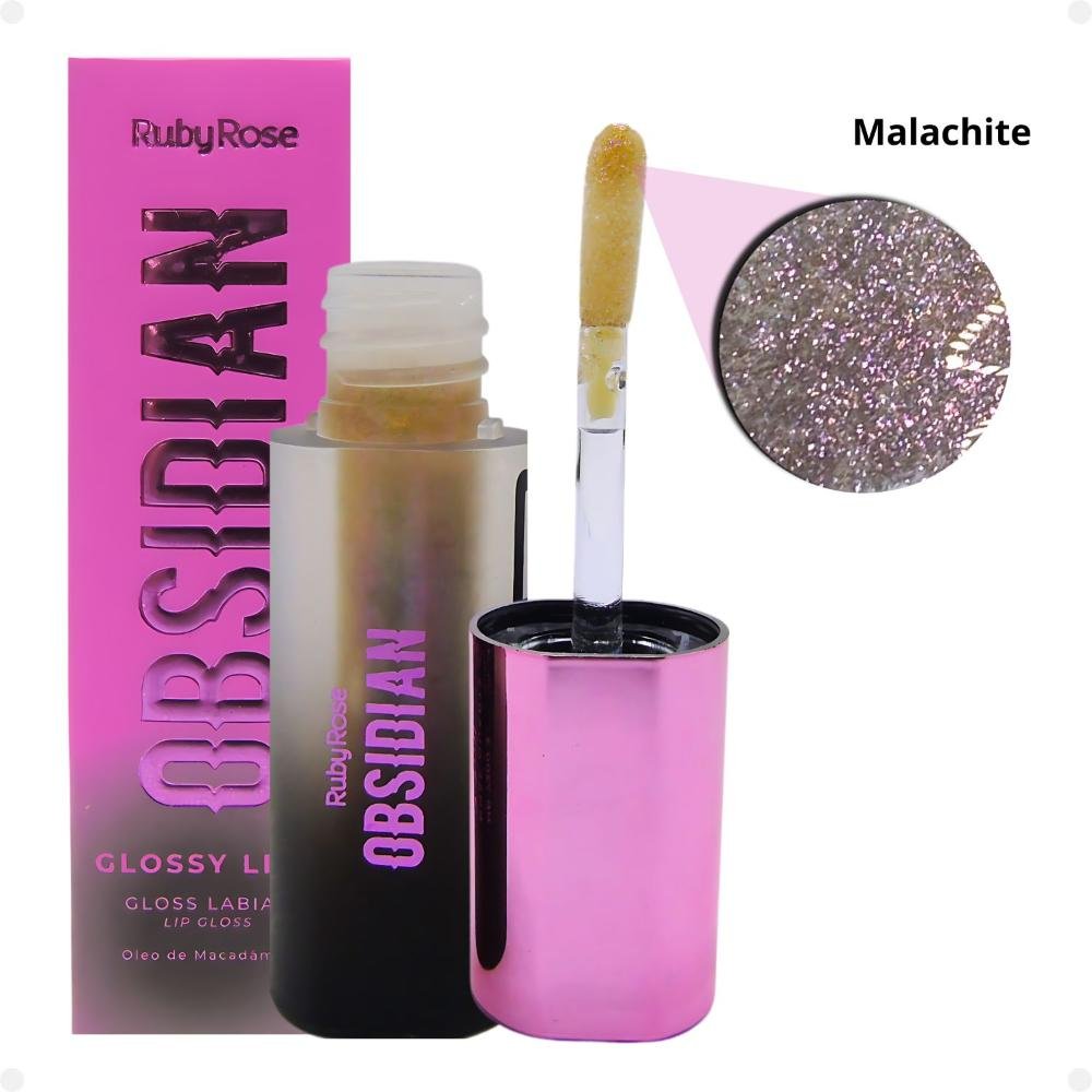 Kit Gloss Labial Ruby Rose Obsidian Glossy Lips Com 4  Multicores 3