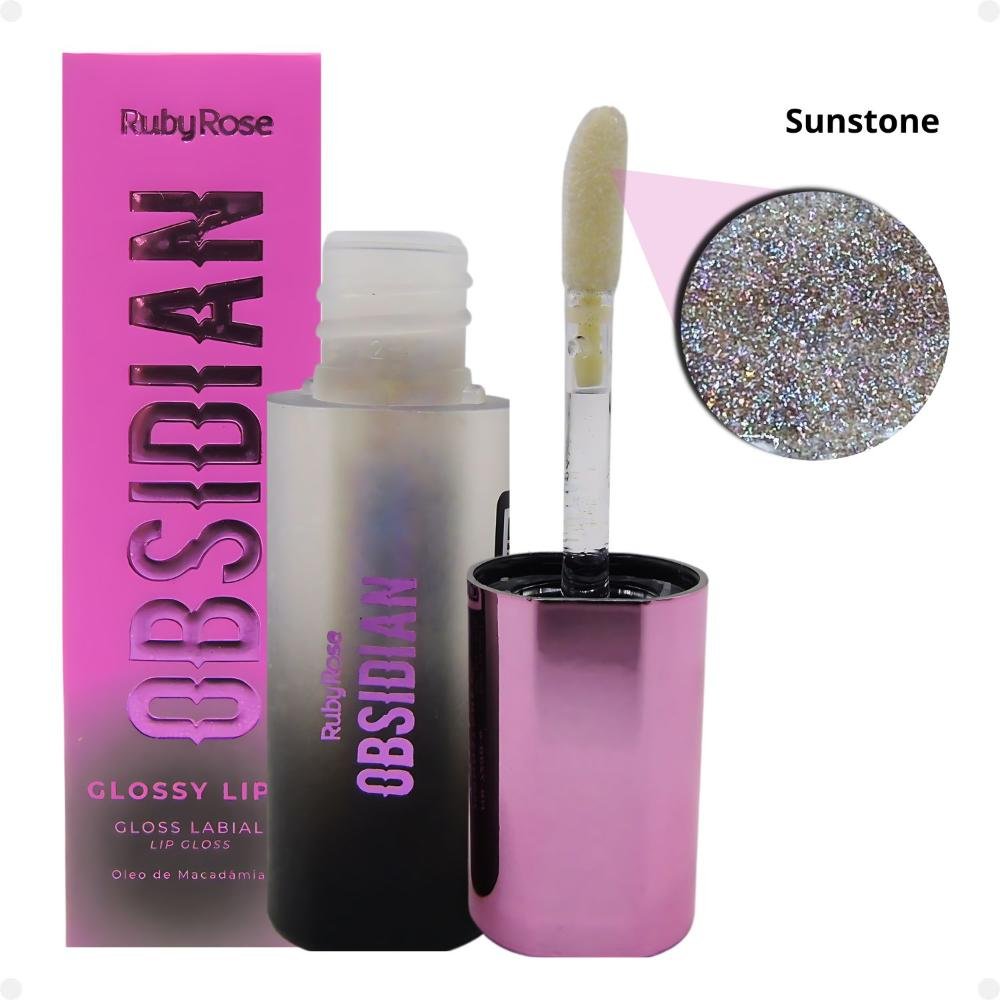 Kit Gloss Labial Ruby Rose Obsidian Glossy Lips Com 4  Multicores 4